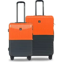 Nasher Miles Set Of 2 Textured Hard-Sided Trolley Suitcase-image-36