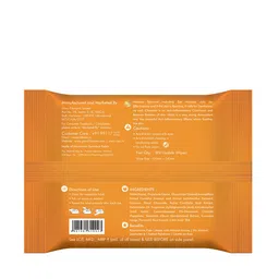 Clea Set of 5 Haldi & Chandan Cleansing & Makeup Remover Wet Wipes - 8 Pulls each image 2