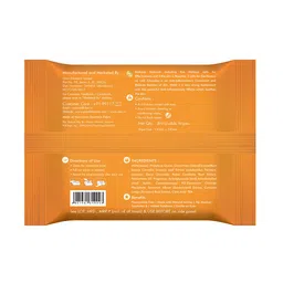 Clea Set of 7 Haldi & Chandan Cleansing & Makeup Remover Wet Wipes - 8 Pulls each image 3