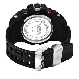 V2A Men Dial & Bracelet Style Straps Round Analogue Watch V2A-JF-1614-Black image 5