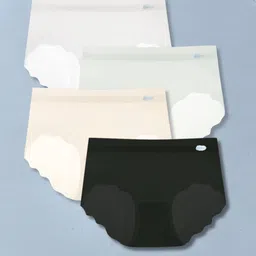 TOM & GEE Pack Of 4 Seamless Leak-Proof Hipster Briefs-image-41