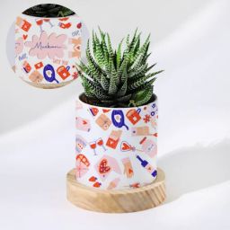 You Are Mine - Haworthia Succulent With Personalized Planter-image-46