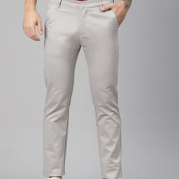 Rodamo Men Solid Slim Fit Mid-Rise Regular Trousers-image-96