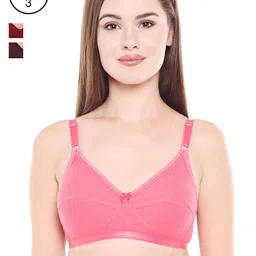 Bodycare Women Pack of 3 Self Design Everyday Bra E1517COMHWI-22