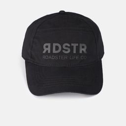 Roadster Unisex Black Printed Baseball Cap-48