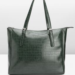 Lino Perros Croc Textured Laptop Shoulder Bag-41