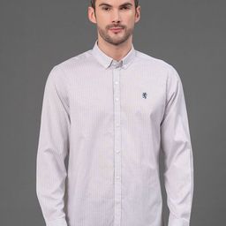 Red Tape Men Button Down Striped Casual Shirt-picture-15
