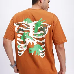 glitchez Quirk & Chuckle Printed Oversized T-shirt-image-42