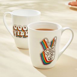 Home Centre White & Red Text or Slogans Printed Matte Mug 340 ml-28