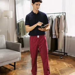 U.S. Polo Assn. Men Maroon Printed Lounge Pants Y9I506-240-RR-image-51