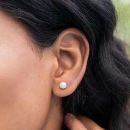 Shaya 92.5 Sterling Silver A Pearl of Love (6mm) Earrings for Women-picture-34
