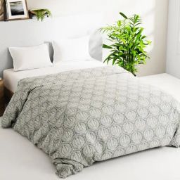 Bianca Victoria- Winter Saphireblue Cotton Geometric Double Comforter-27