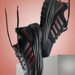 Asian Men's Black & Red Casual Sneakers-picture-35