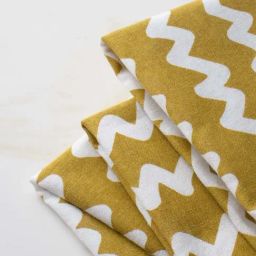 freedom tree Worli Water Pure Cotton Lime Zest Print & Pattern Napkins -Set Of 4 image 4