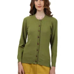 Monte Carlo Olive Full Sleeves Cardigan-33