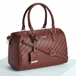 Forever Glam by Pantaloons Brown Medium Satchel Handbag-image-72