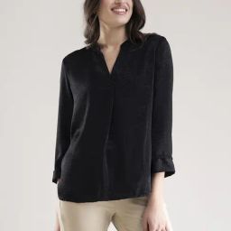 FableStreet Black Regular Fit Top-image-31