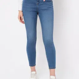 Vero Moda Medium Blue Skinny Fit High Rise Jeans-image-20