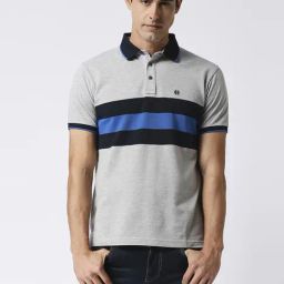 Dragon Hill Multi Slim Fit Striped Polo T-Shirt-image-43