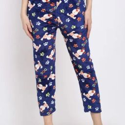 NEUDIS Navy Printed Lounge Pants-image-45