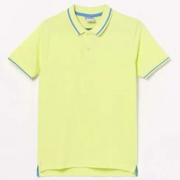 Fame Forever by Lifestyle Kids Lime Green Solid Polo T-Shirt-picture-13