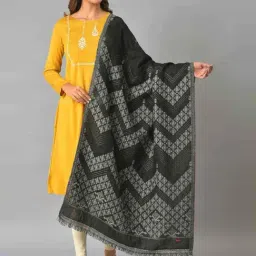W Black Printed Shawl-picture-20