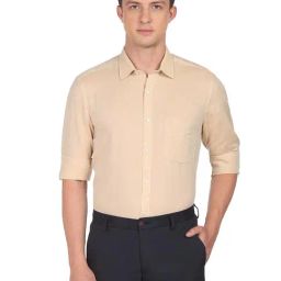 Arrow Beige Regular Fit Shirt-picture-34