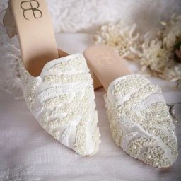 Glam Story Women's Masakali White Mule Shoes-image-81