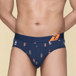 XYXX Surfboard Blue Cotton Regular Fit Printed Briefs-picture-41
