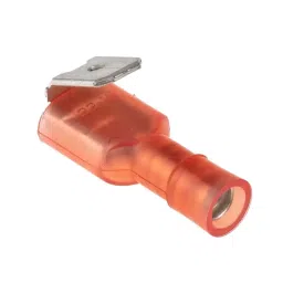 RS PRO Red Insulated Female Spade Connector,6.3 x 0.8 mm Tab Size, 0.5 mm² to 1.5 mm², 2674350-4