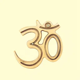 PLUS POINT Yellow & Brown Textured Om Spiritual Wall Decor-image-79