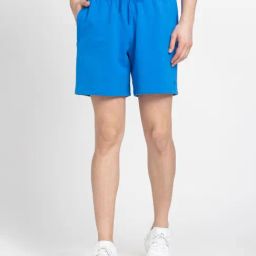 Adidas Originals Bright Blue Regular Fit Printed Shorts-image-43