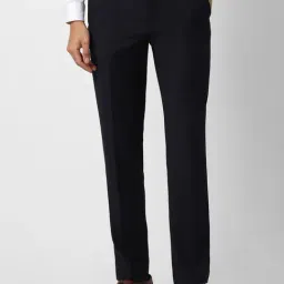 Van Heusen Navy Slim Fit Trousers-picture-33