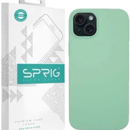 Sprig Liquid Silicone Back Cover for Apple iPhone 15 Plus (Green)-image-88