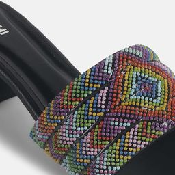 Mochi Printed Block Mules image 4