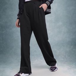 The Roadster Lifestyle Co. Women Smart High-Rise Pleated Trousers-image-97