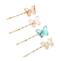 Accessorize London Golden Embellished Hair Clips - Pack of 4-image-16