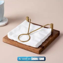 Nestroots Napkin Holder Tissue Box Holder Wooden Tissue Holder for Dining Table Napkin Holder-27