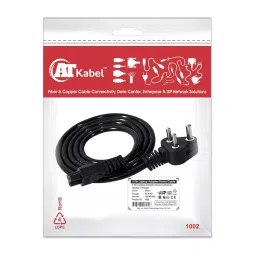 AT Kabel 1.5 m Power Cord Cable Female to Male with 3 Pin for  All Laptop-45