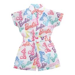 Tiny Girl Pink Barbie Printed Jumpsuit-image-23