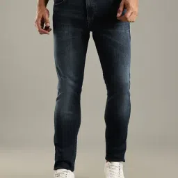 Tommy Hilfiger Dark Blue Cotton Relaxed Fit Jeans-picture-10