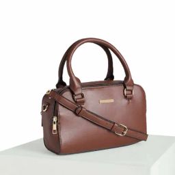 Forever Glam by Pantaloons Brown Medium Satchel Handbag-38