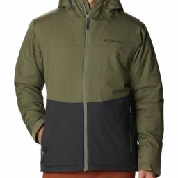 Columbia Green & Blue Regular Fit Colour Block Hooded Jacket-picture-36