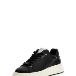 Guess Men Black Solid Lace-up Sneakers-picture-6