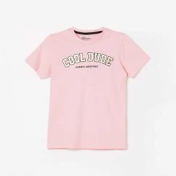 Fame Forever by Lifestyle Kids Pink Cotton Printed Tee-image-104