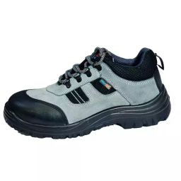 HIGHLITE Steel Toe Safety Shoes Single Density PU Sole Black & Grey UK 9, HL-856 G SD-image-30