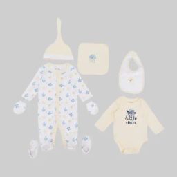 Pantaloons Baby Infant Girls Bright White Printed Gift Set-image-30