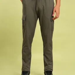 Technosport Men Relaxed Straight Fit Wrinkle Free Trousers-picture-29