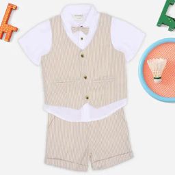 Pantaloons Baby Infant Boys Bright White Shirt, Shorts & Jacket-image-31