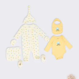 Pantaloons Baby Infant Boys Pale Banana Printed Gift Set-image-74